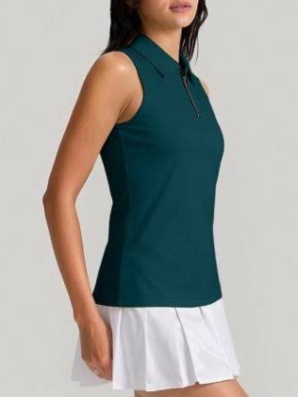 TORY SPORT Performance Pique Sleeveless Polo - size Large